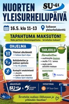 Nuorten yleisurheilupäivä 16.05.2026